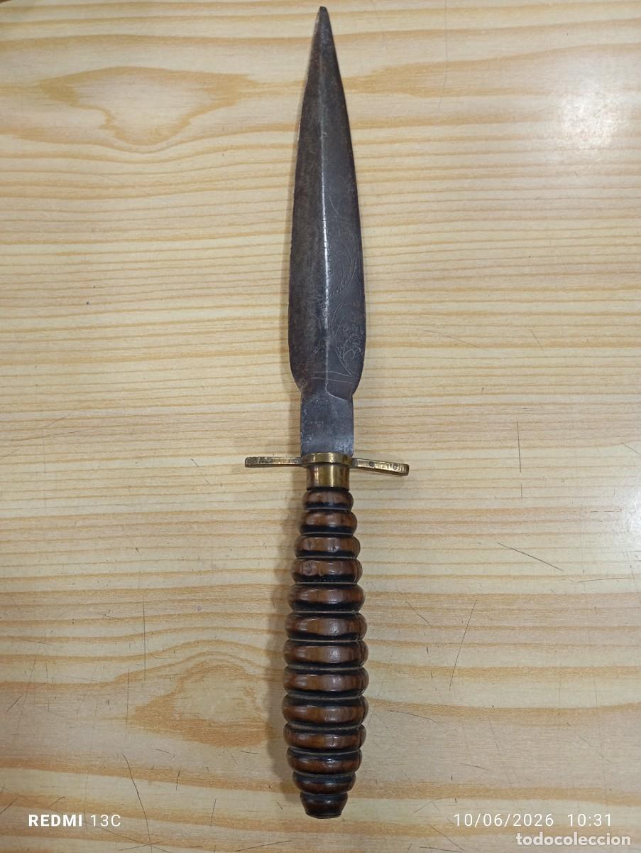 Militaria: ANTIGUA DAGA O CUCHILLO DE MONTERIA SIGLO XIX