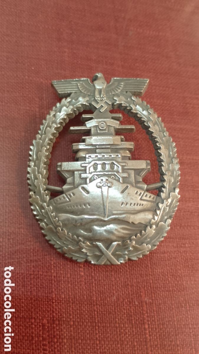 Militaria: Insignia de combate de la flota de alta mar Alemana segunda guerra mundial