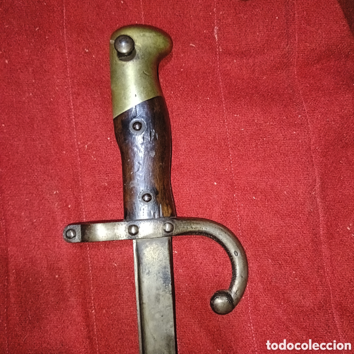 Militaria: Antigua bayoneta de fusil level modelo grass