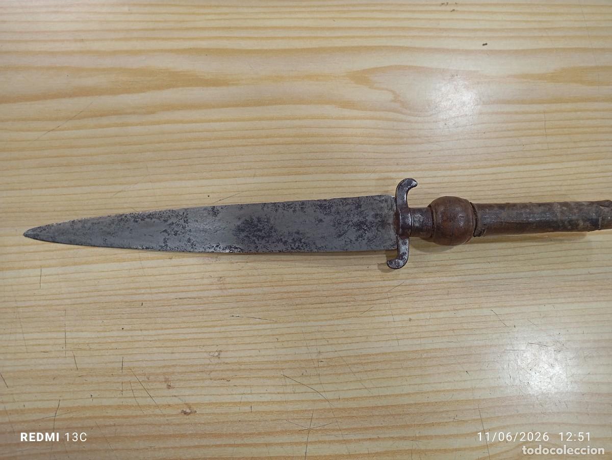 Militaria: ANTIGUA BAYONETA DE TACO - SIGLO XIX