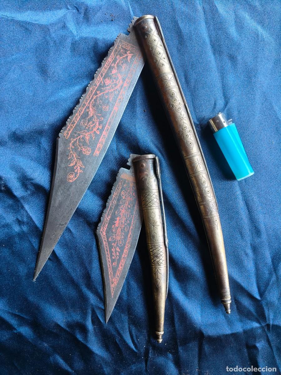 Militaria: LOTE 2 NAVAJAS SANTA CRUZ SE MUDELA