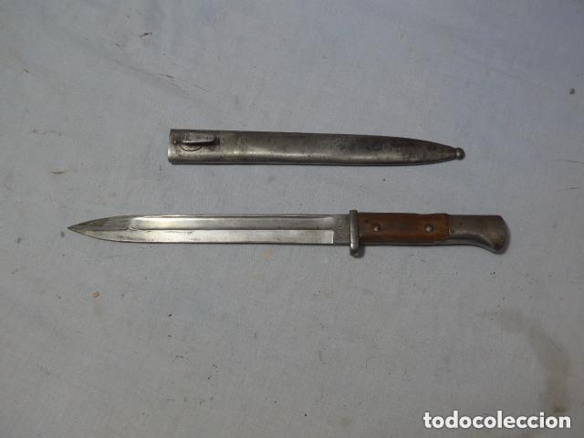 Militaria: Antigua bayoneta alemana, raro modelo 1915 del K98 original de Legion Condor guerra civil. Alemania