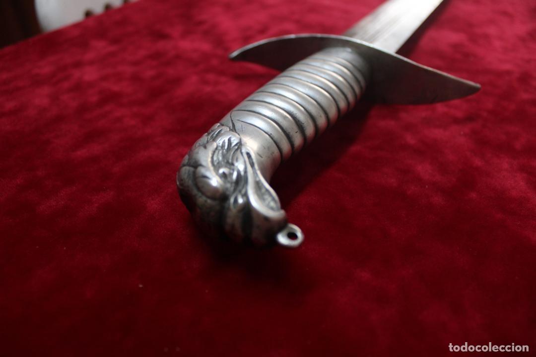 Militaria: Espada USA america de plata