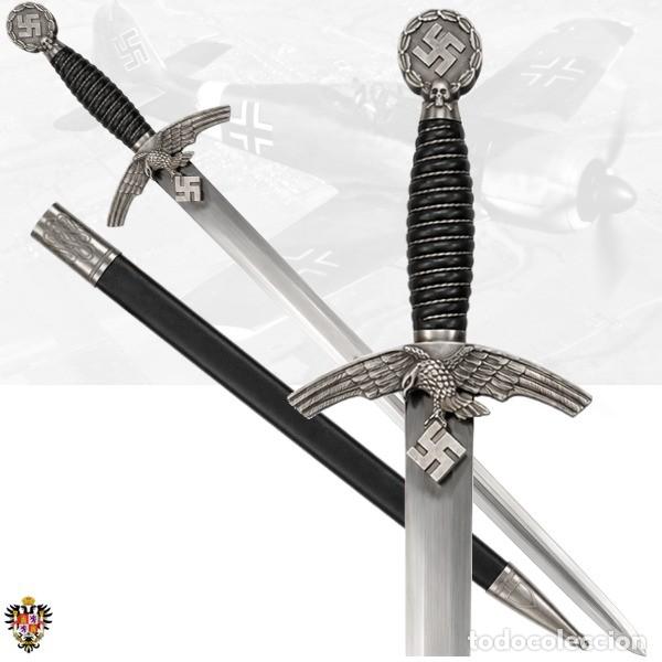 Militaria: SABLE ALEMAN OFICIAL LUFTWAFFE FUERZA AEREA TERCER REICH. 74 CMS ** 1 UNIDAD DISPONIBLE
