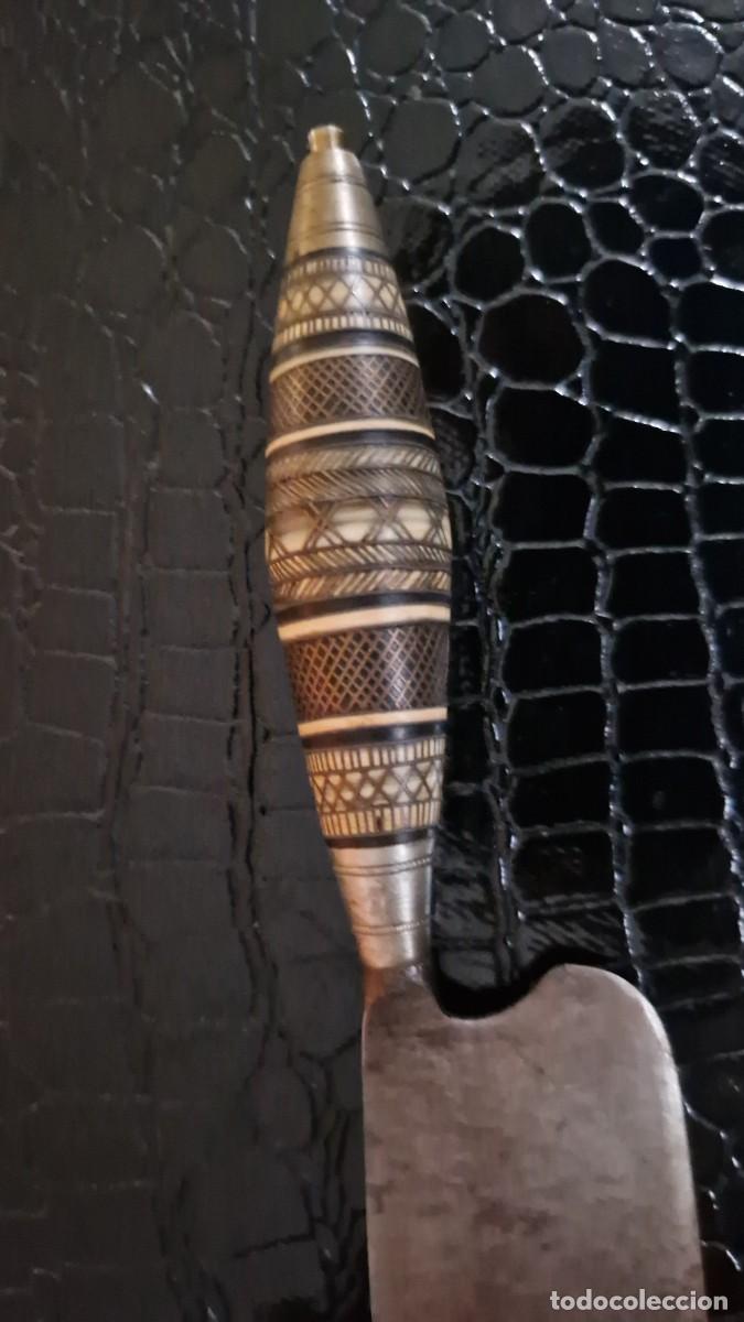 Militaria: Antiguo cuchillo canario siglo XIX, naife o daga de las Islas Canarias