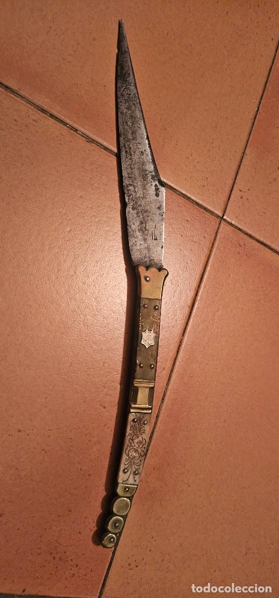 Militaria: Preciosa navaja espa&ntilde;ola siglo XIX