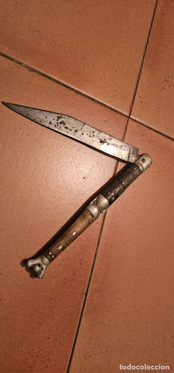 Militaria: Preciosa navaja franco espa&ntilde;ola siglo XIX