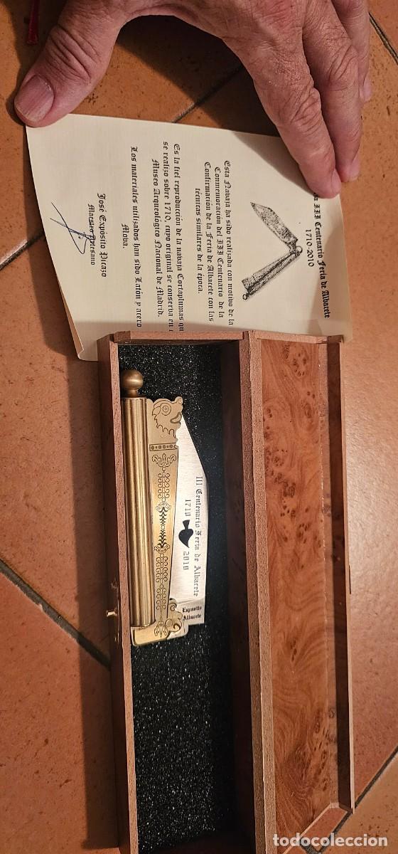 Militaria: Preciosa navaja cortaplumas de exposici&oacute;n de lujo