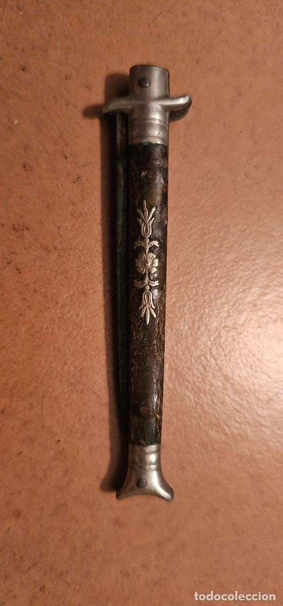 Militaria: Preciosa navaja peque&ntilde;a mucho detalle siglo XIX