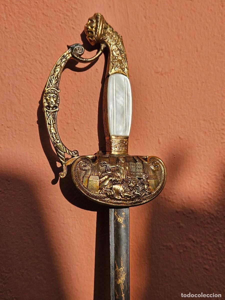Militaria: ESPADA DE CE&Ntilde;IR CONMEMORATIVA DE LA CONSTITUCION ESPA&Ntilde;OLA DE 1812, 95 CM