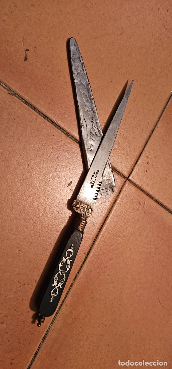 Militaria: Preciosa daga espa&ntilde;ola siglo XIX firmada y personalizada