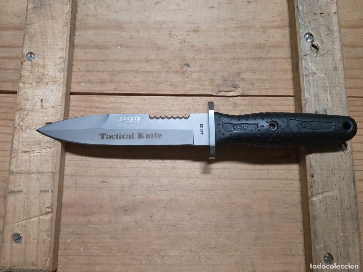 Militaria: Cuchillo t&aacute;ctico pistola WALTHER P99