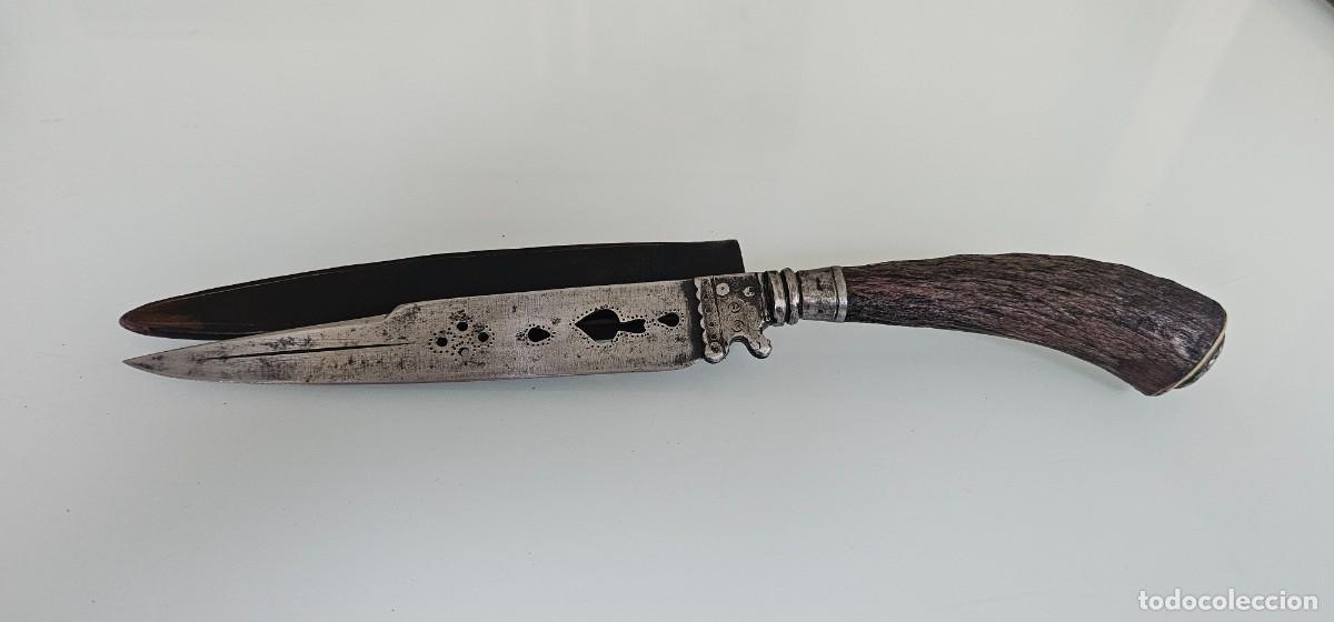 Militaria: Preciosa daga de caza espa&ntilde;ola siglo XIX