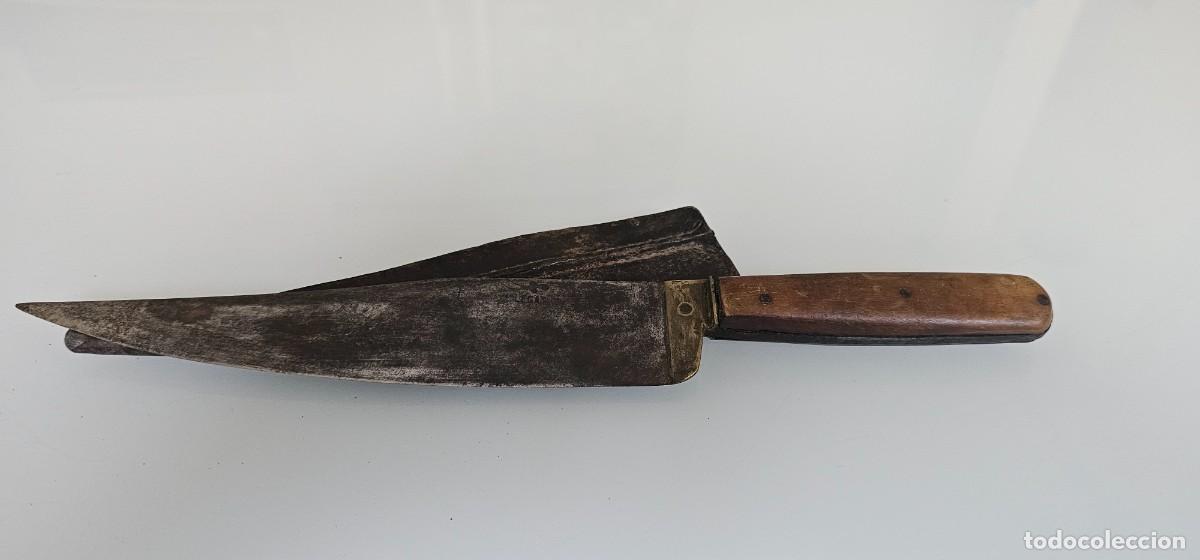 Militaria: Precioso cuchillo espa&ntilde;ol firmado siglo XIX