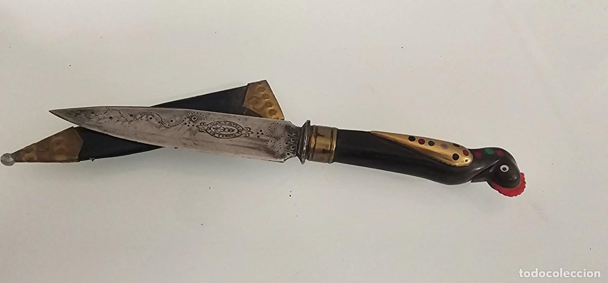 Militaria: Espectacular daga dama preciosa siglo XIX