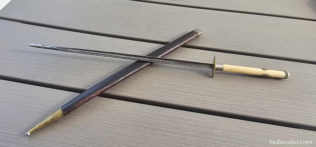 Militaria: Precioso estilete espa&ntilde;ol siglo XIX