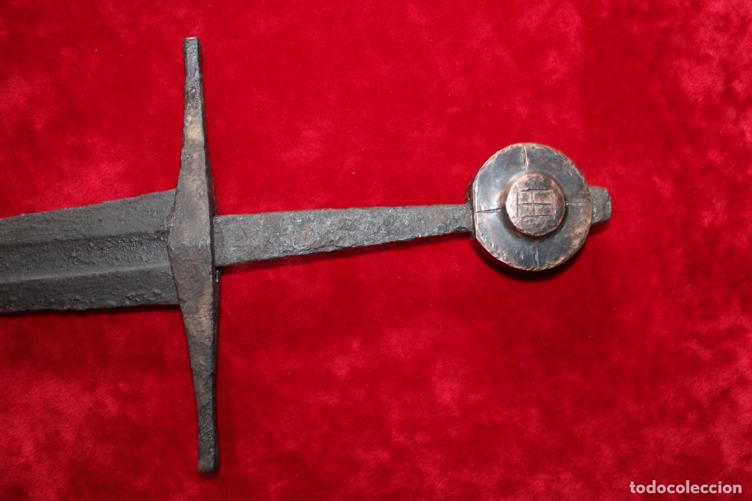Militaria: Rara Espada medieval 1300-1400