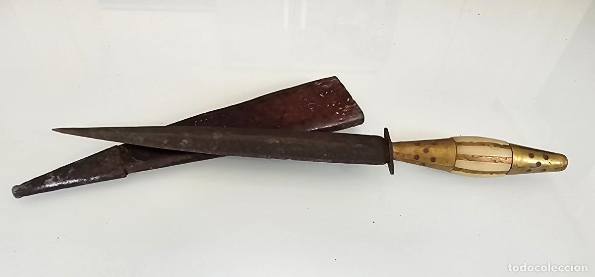 Militaria: Cuchillo espa&ntilde;ol Albacete siglo XIX