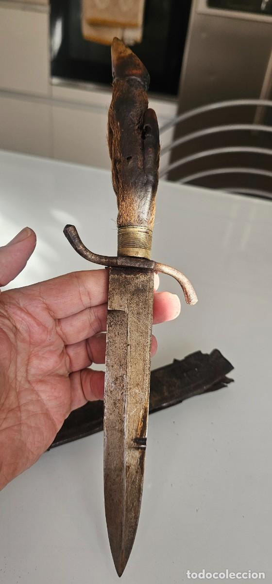 Militaria: antiguo cuchillo de caza - Foto 2