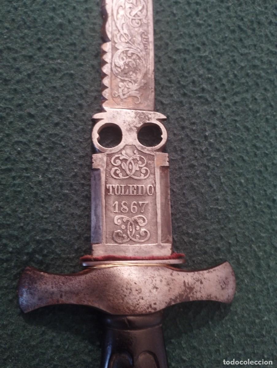 Militaria: Daga de Caza Espa&ntilde;ola. Marcada TOLEDO 1867.