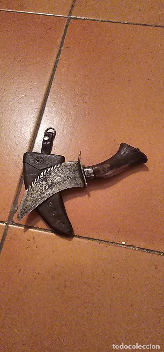 Militaria: Precioso cuchillo rustico siglo XIX