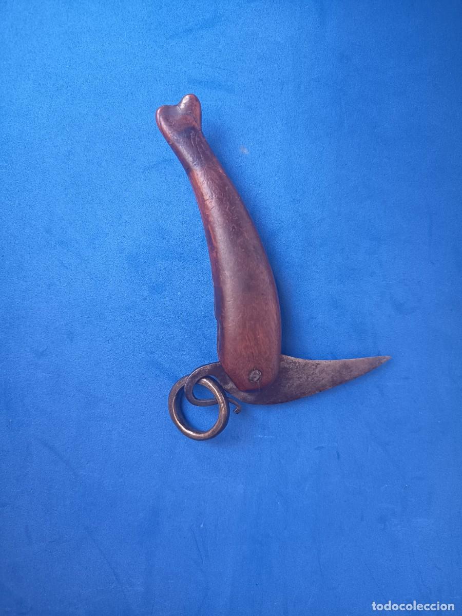 Militaria: Navaja de pescador china siglo XIX