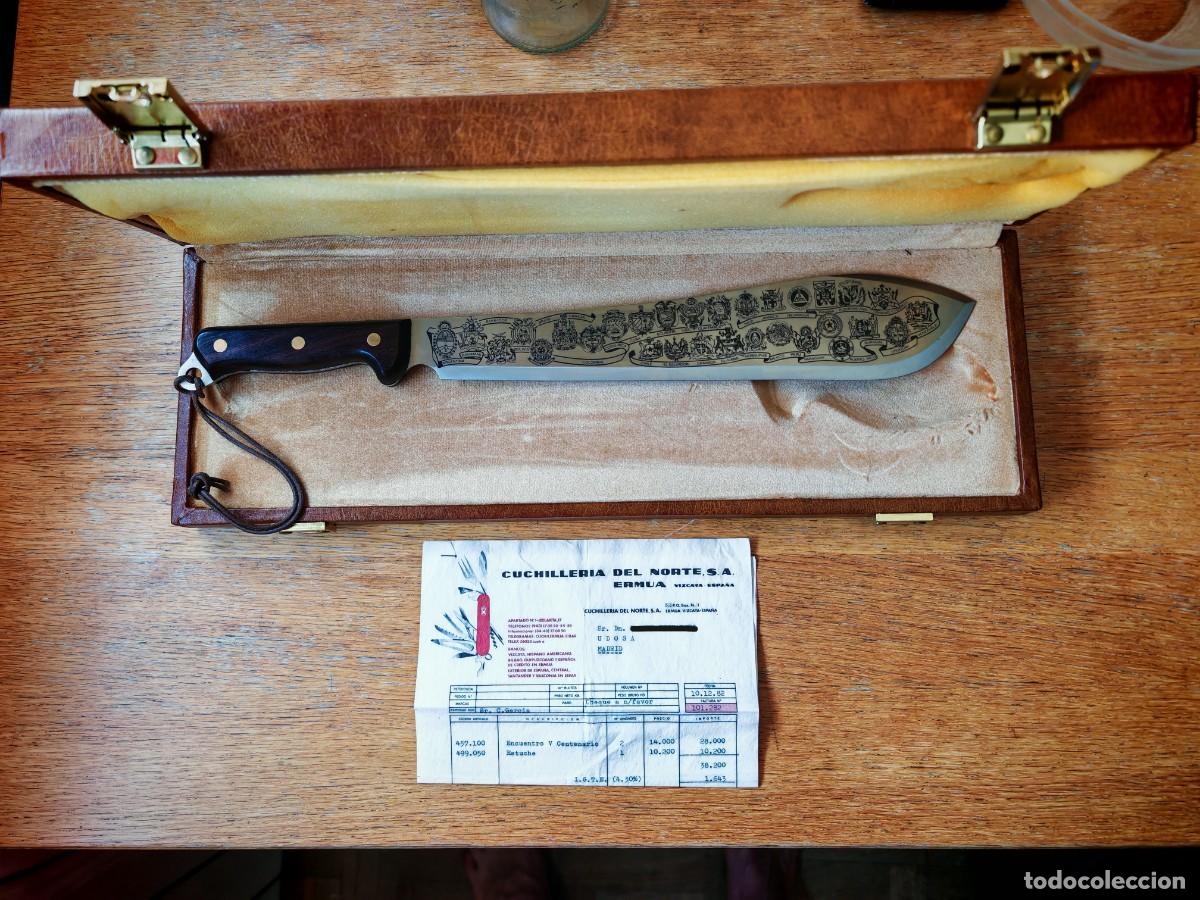 Militaria: Aitor Bolomachete V Centenario Ref. 457.100 (1992) con estuche y factura original