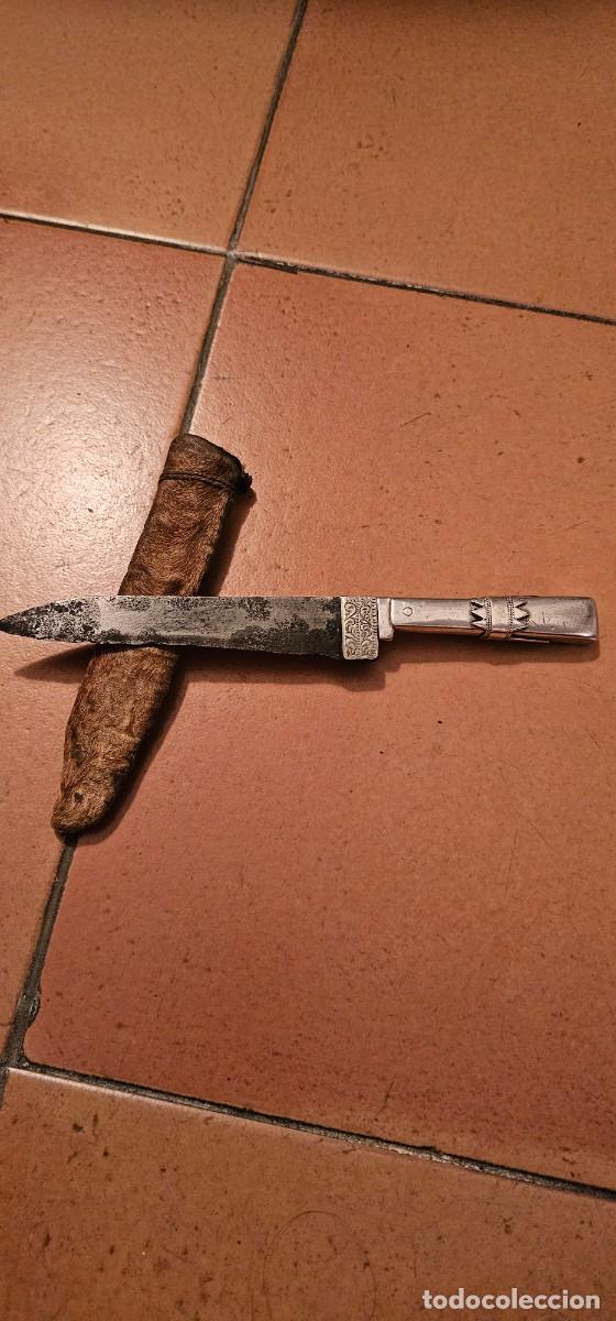 Militaria: Daga plata antigua mujer siglo XIX