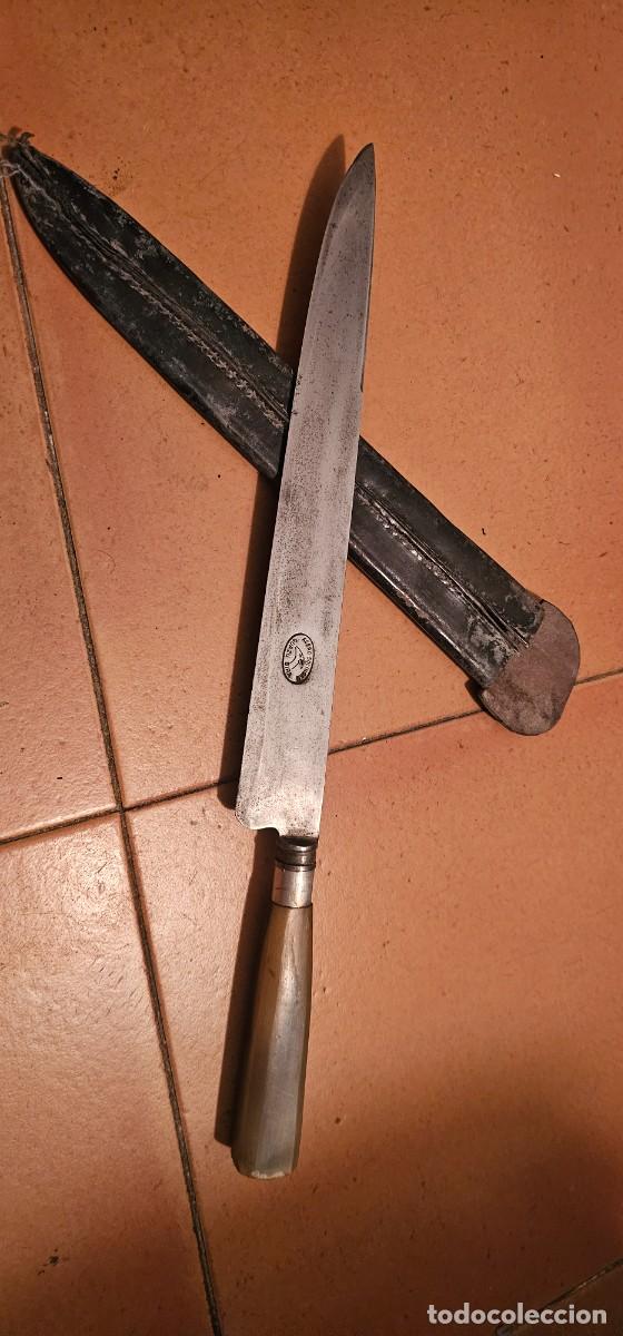 Militaria: Gran cuchillo o machete antiguo