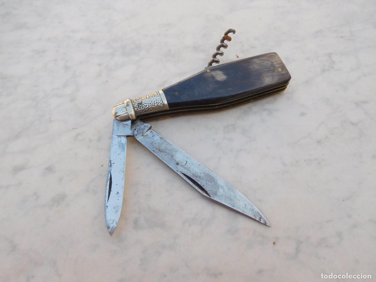 Militaria: Rara navaja con forma de botella de cava marca Solidus de Franz Frenzel Slovakia Checoslovaquia