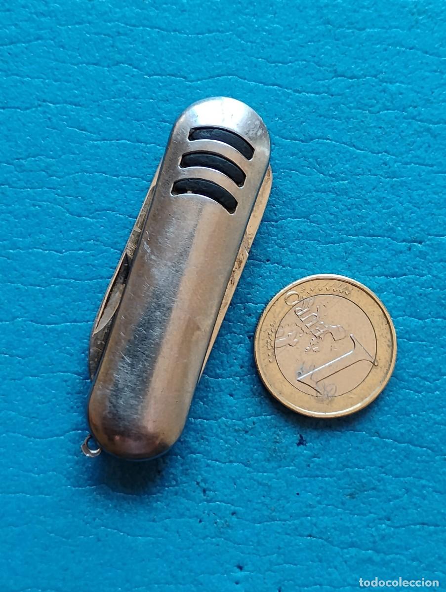 Militaria: PEQUE&Ntilde;A NAVA METALICA 3 USOS - NAVAJA, LIMA Y TIJERAS - USADA