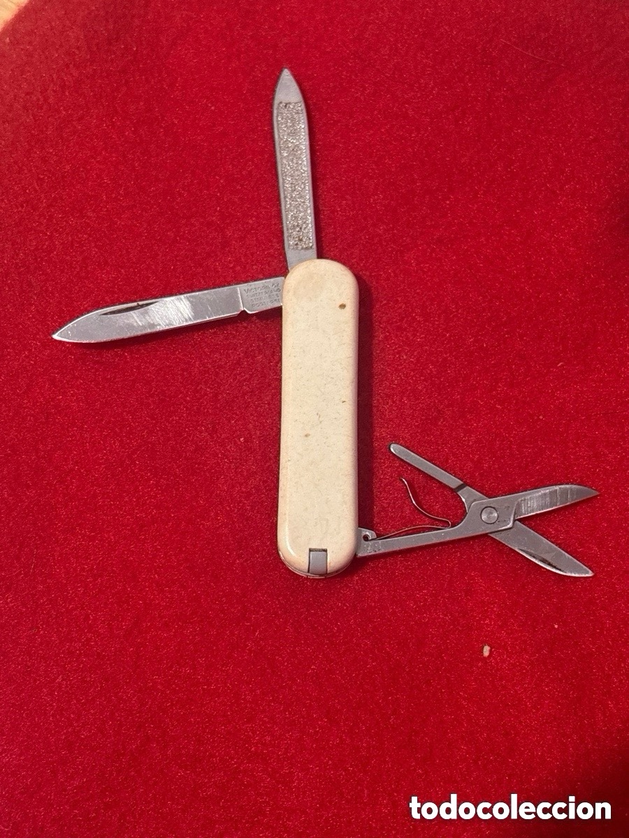 Militaria: Antigua navaja V&iacute;ctorinox Rostfrei miniatura multifuncion (A4)