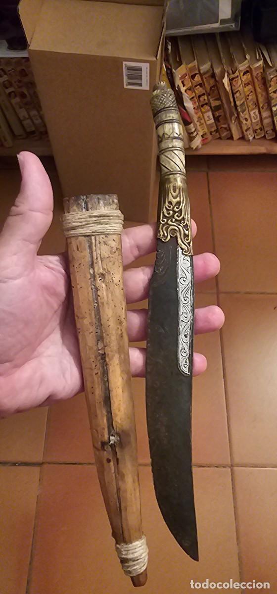 Militaria: Pia Kaheta Ceylan antiguo cuchillo
