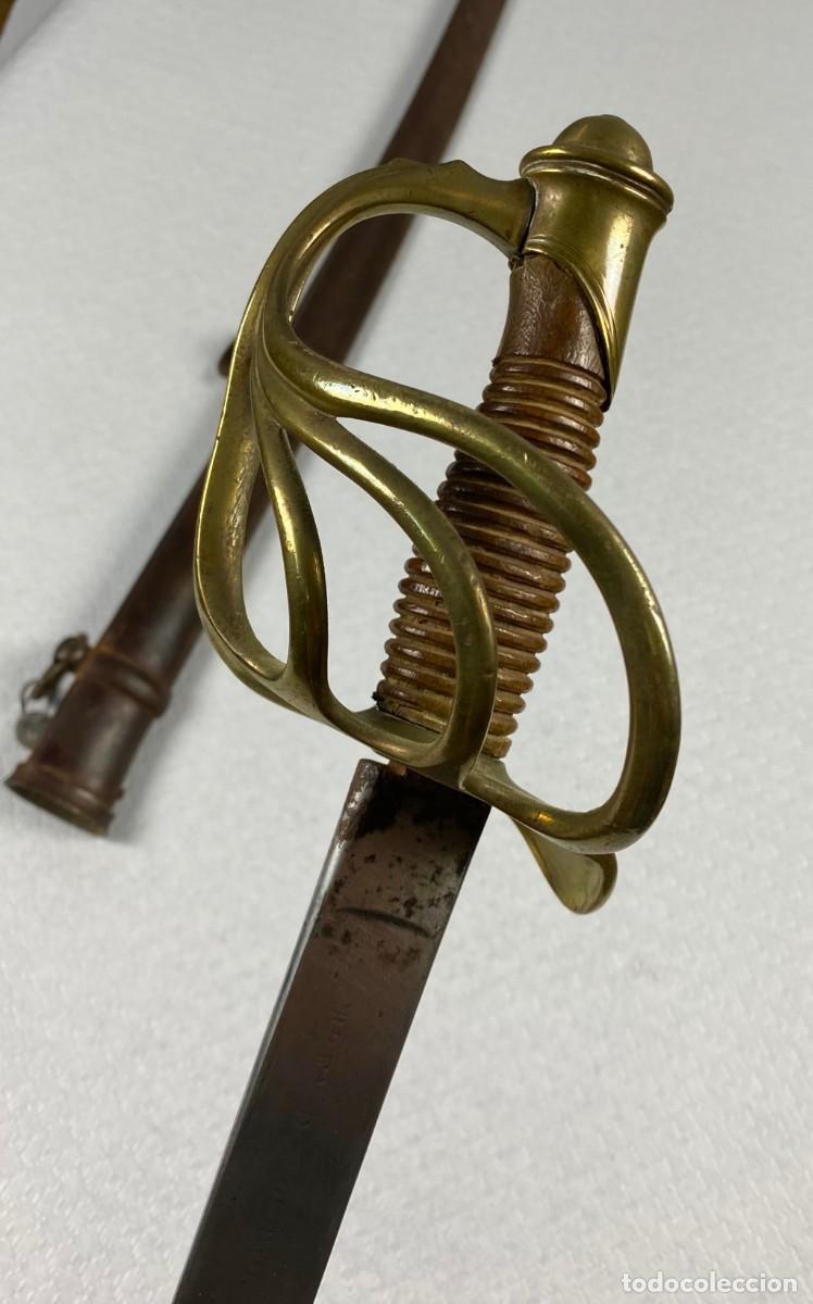 Militaria: Sable Brigada de Tiradores del Real Cuerpo de Guardias de la Persona del Rey RL. FA. D TOLEDO A&Ntilde;O D