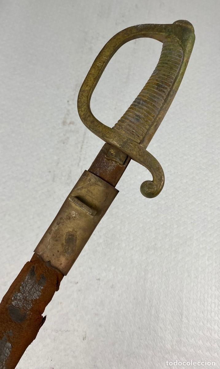Militaria: SABLE BRIQUET ESPA&Ntilde;A SARGENTOS DE A PIE ARTILLER&Iacute;A F&Aacute;BRICA DE TOLEDO COMPLETO CON SU VAINA EN MAL ES