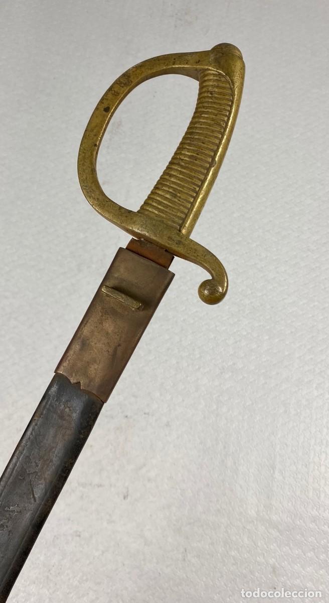Militaria: SABLE BRIQUET ESPA&Ntilde;A SARGENTOS DE A PIE ARTILLER&Iacute;A F&Aacute;BRICA DE TOLEDO COMPLETO CON SU VAINA EN MAL ES