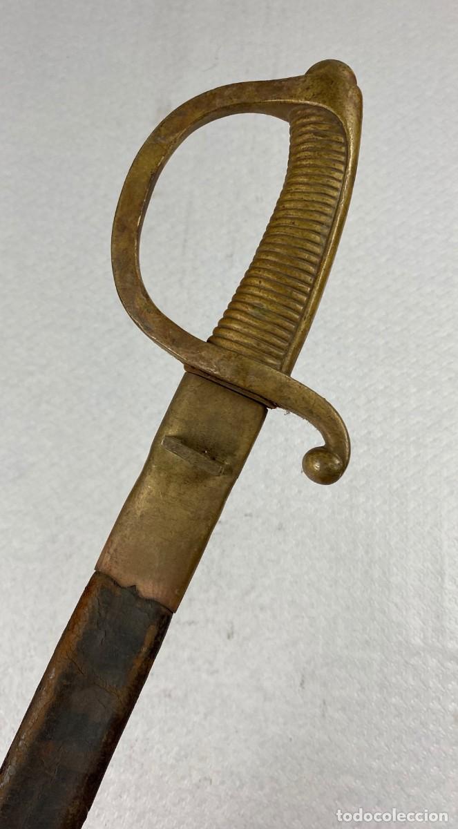 Militaria: SABLE BRIQUET ESPA&Ntilde;A SARGENTOS DE A PIE ARTILLER&Iacute;A F&Aacute;BRICA DE TOLEDO COMPLETO CON SU VAINA EN MAL ES