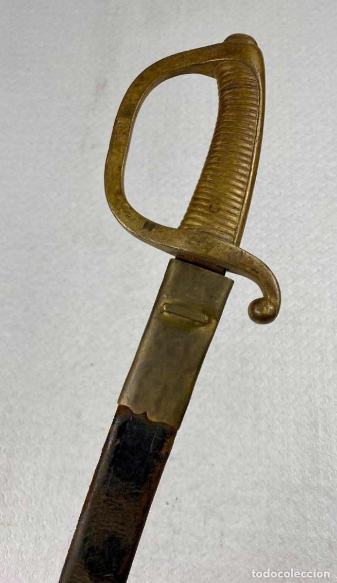 Militaria: SABLE BRIQUET ESPA&Ntilde;A SARGENTOS DE A PIE ARTILLER&Iacute;A F&Aacute;BRICA DE TOLEDO COMPLETO CON SU VAINA EN MAL ES