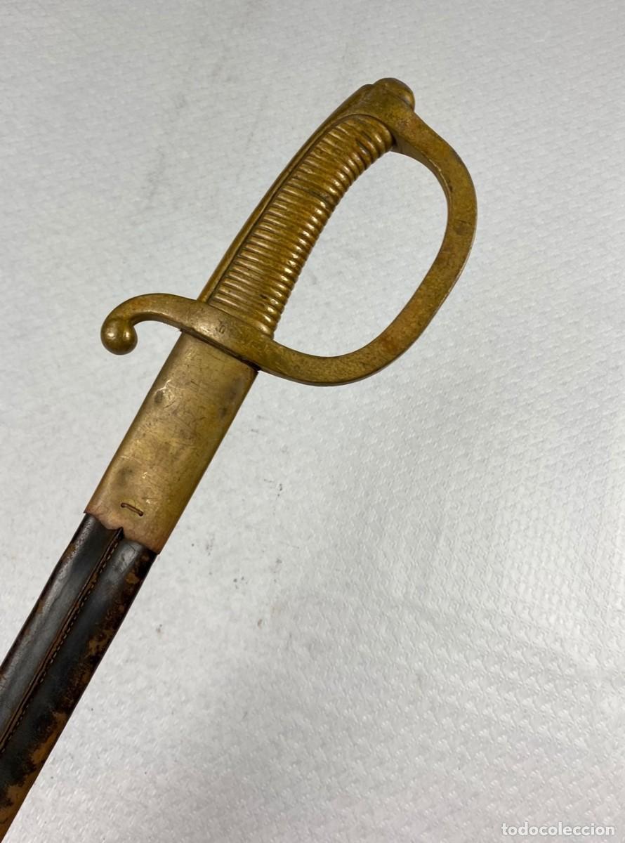 Militaria: SABLE BRIQUET ESPA&Ntilde;A SARGENTOS DE A PIE ARTILLER&Iacute;A F&Aacute;BRICA DE TOLEDO COMPLETO CON SU VAINA EN MAL ES