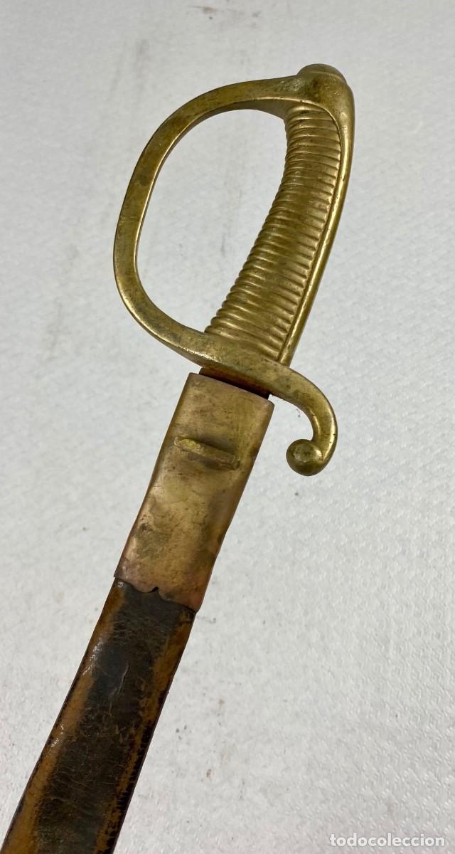 Militaria: SABLE BRIQUET ESPA&Ntilde;A SARGENTOS DE A PIE ARTILLER&Iacute;A F&Aacute;BRICA DE TOLEDO COMPLETO CON SU VAINA EN MAL ES