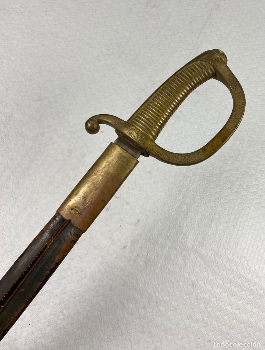 Militaria: SABLE BRIQUET ESPA&Ntilde;A SARGENTOS DE A PIE ARTILLER&Iacute;A F&Aacute;BRICA DE TOLEDO COMPLETO CON SU VAINA EN MAL ES