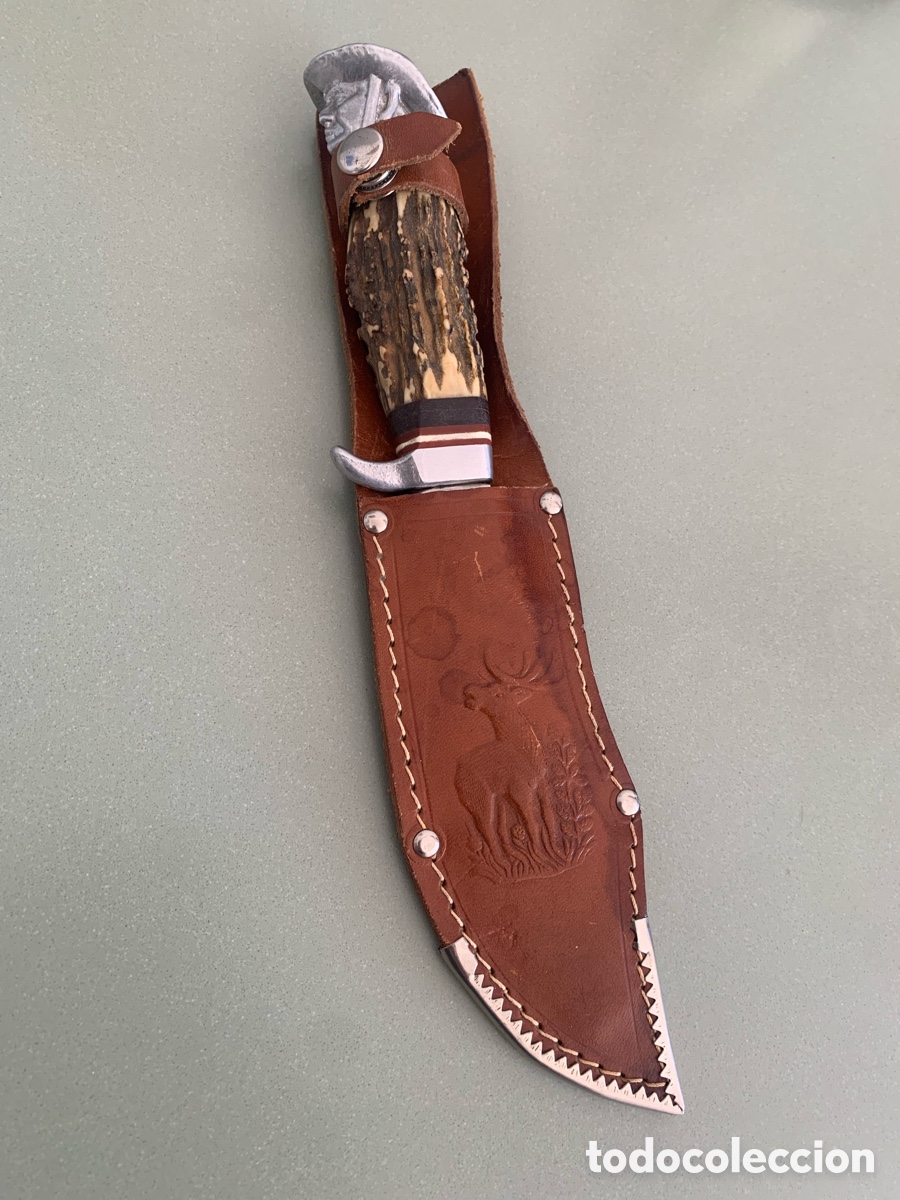 Militaria: Cuchillo marca indiana,Maniago Italia