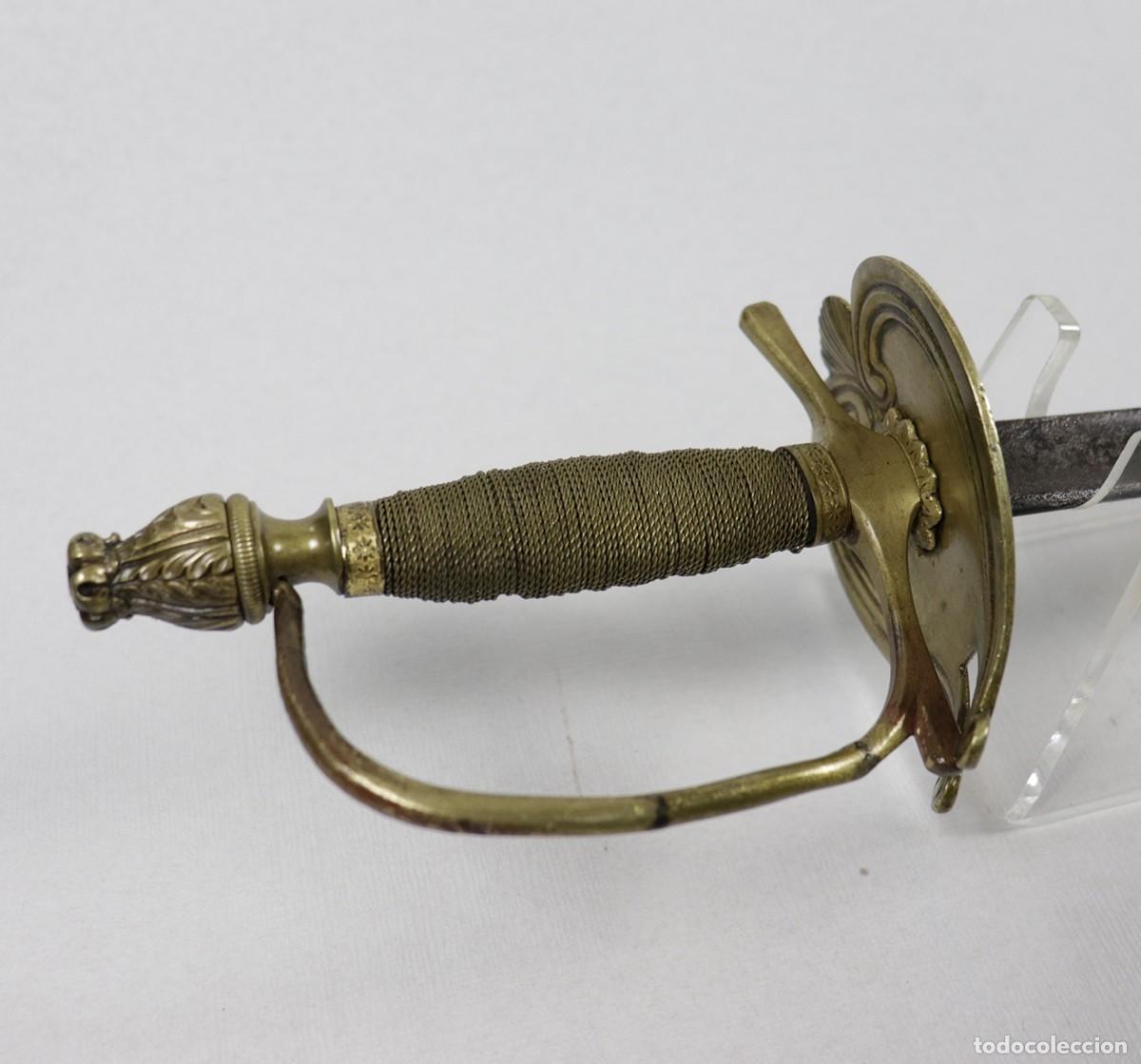 Militaria: Espada de ce&ntilde;ir Francia para Oficial modelo 1780
