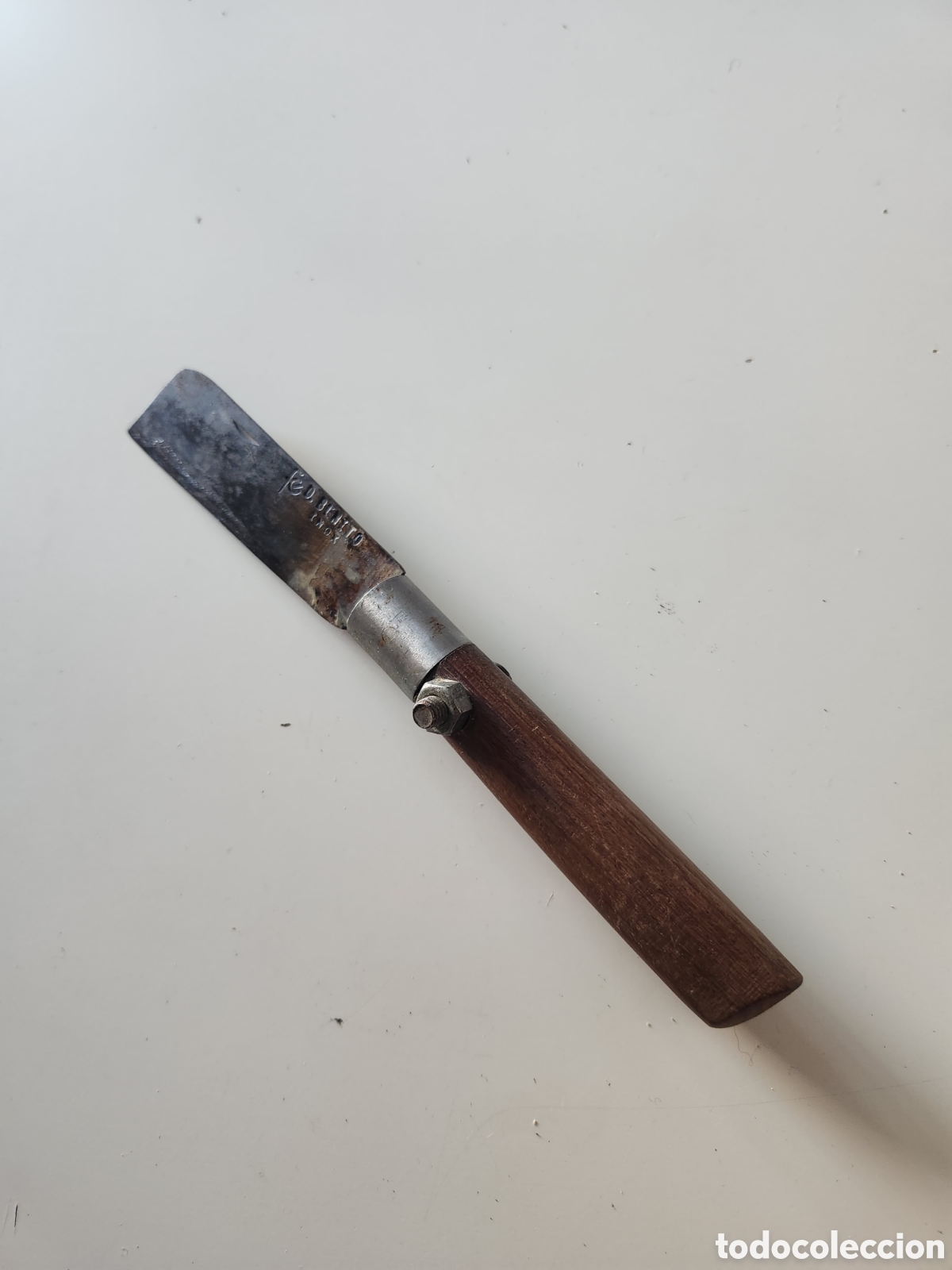 Militaria: ANTIGUA NAVAJA TAPONERA D. BENITO