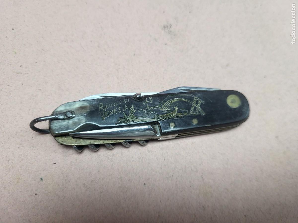 Militaria: ANTIGUA NAVAJA MULTIUSOS RECUERDO DE VENECIA ITALIA