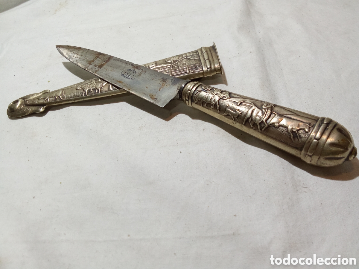 Military Antiques: BONITO PU&Ntilde;AL DE ALPACA ARGENTINO FACON