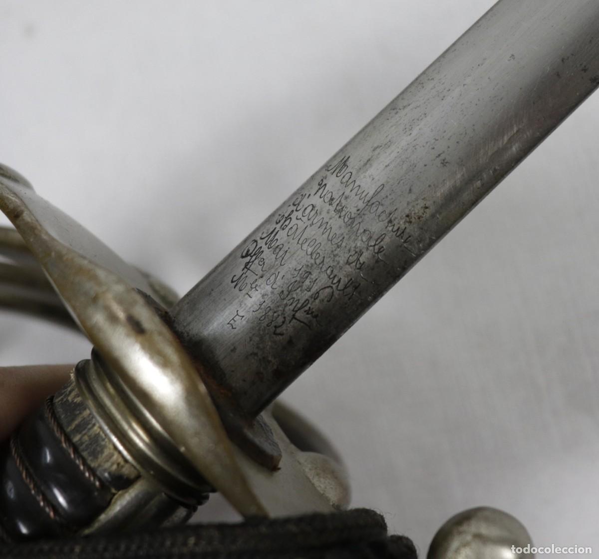 Militaria: Espada Militar Francia para Oficial de Infanter&iacute;a modelo 1882 Manufacture Nationale d Armes de Ch&acirc;te