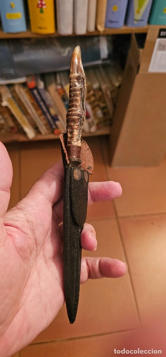 Militaria: Muy antiguo cuchillo argentino garra