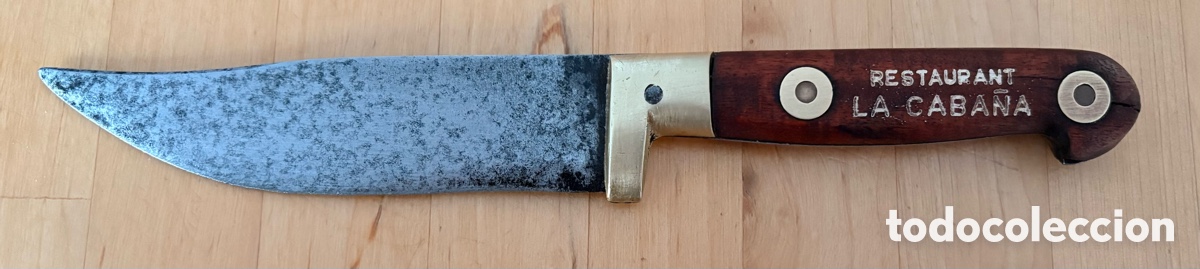 Militaria: Cuchillo parrillero de La Caba&ntilde;a, Buenos Aires, Ar.