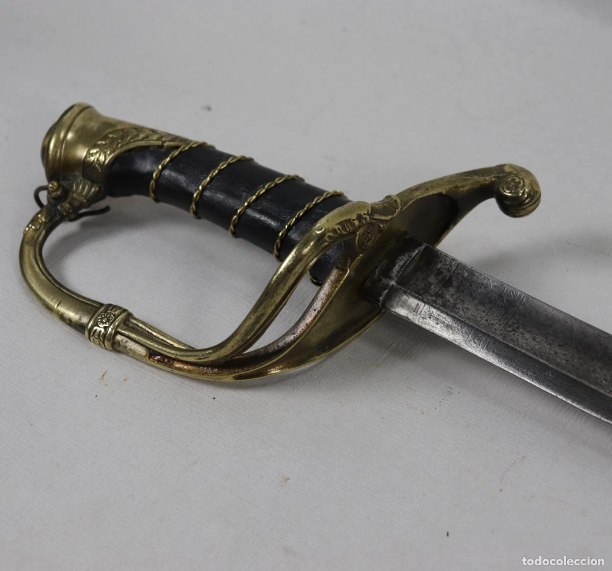 Militaria: Sable Francia Militar modelo 1837 para oficial de la Garde Nationale